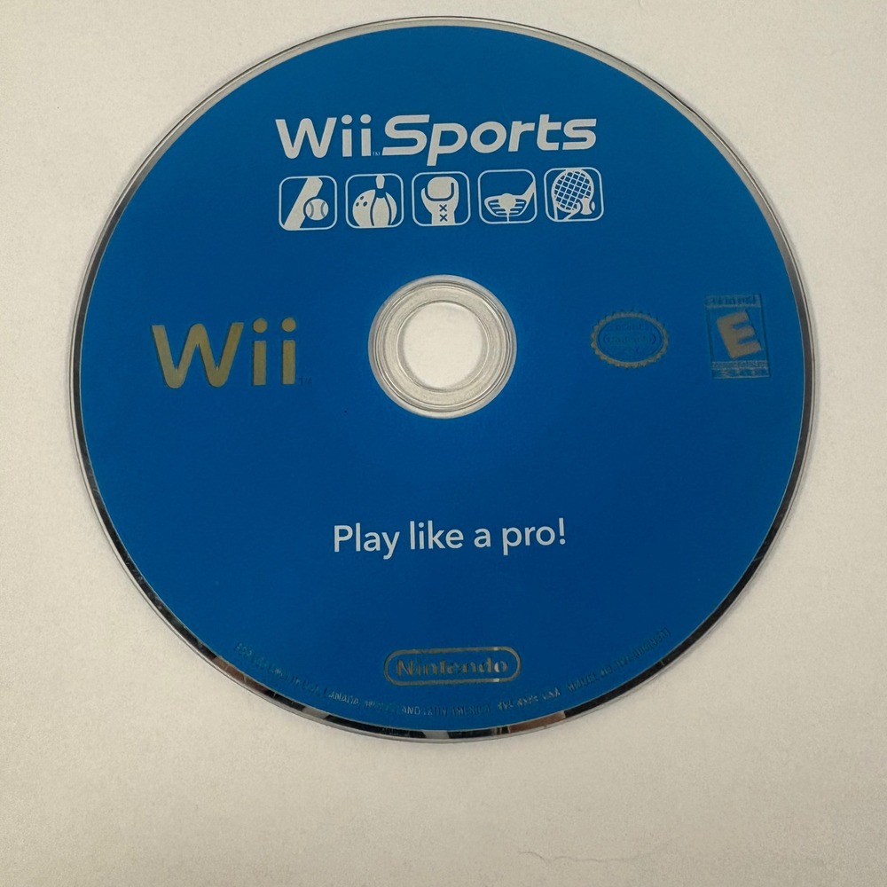 Nintendo Wii Sports Video Game Disc Only Blue Tested Working